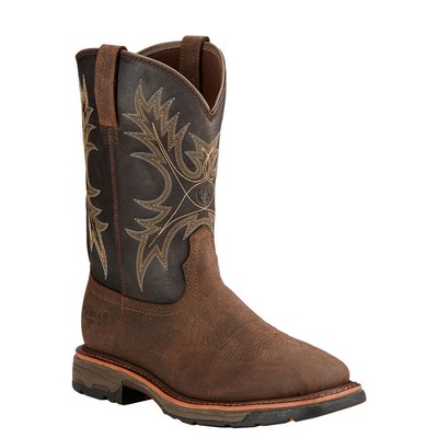 

Мужские ботинки Ariat Workhog с широким квадратным носком H2O, Brown/coffee