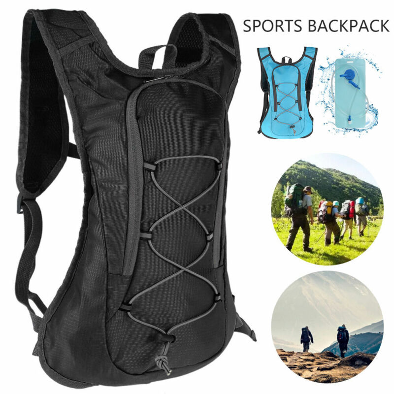 Fahrradrucksack Rucksack 10L  Laufrucksack + 2L Trinkblase Wanderrucksack Trail.