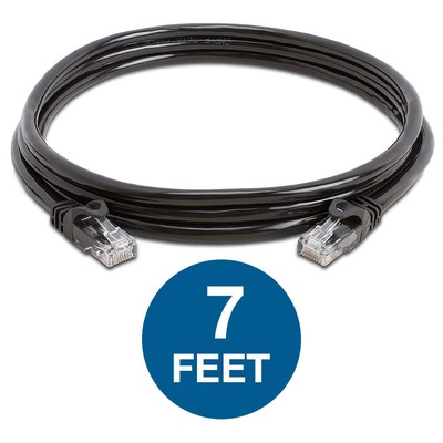 CAT6 CAT 6 Ethernet Cable Lan Network RJ45 Internet Router Black Patch Cord LOT