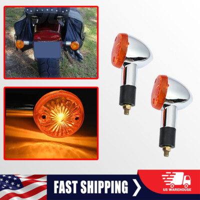 2PCS Turn Signal Lights Indicator F / R For Suzuki TU250 TU250X GZ150 GZ250 US