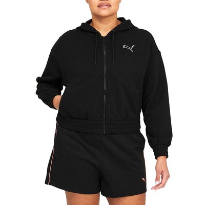 

Puma Her FullZip Hoodie Womens Size  Повседневная верхняя одежда 670478-01, Черный