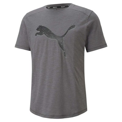 

Puma Performance Logo Спортивная футболка с круглым вырезом и коротким рукавом Мужская серая повседневная футболка, Grey, Puma Performance Logo Crew Neck Short Sleeve Athletic T-Shirt