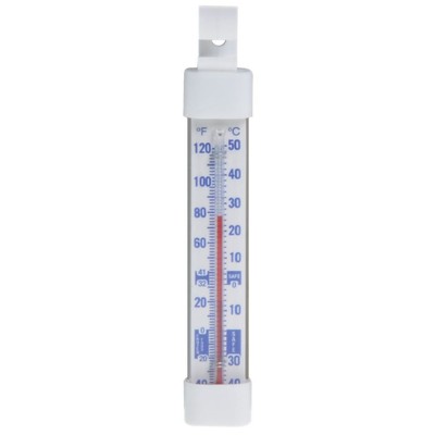 HUBERT  Food Thermometer White Plastic -40° to 120°F