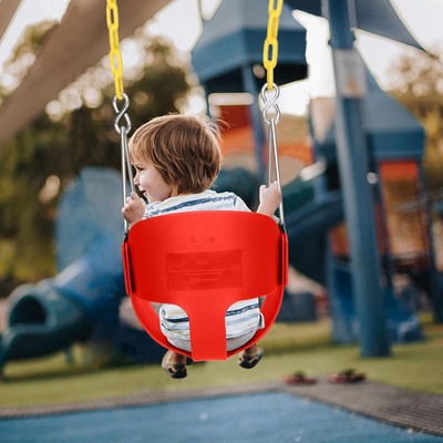 Baby Swing Seat Children Hanging Chair High Back Outdoor Wide Seat Belt