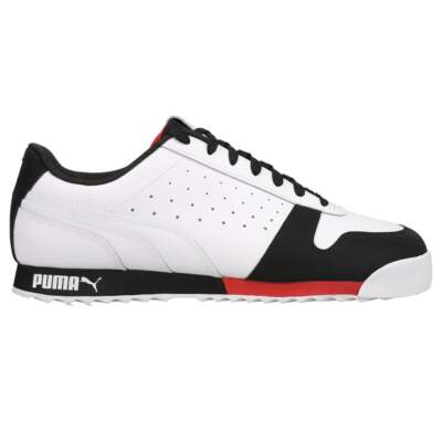 Мужские белые кроссовки Puma Roma Hacked Home Lace Up Повседневная обувь 386869-01