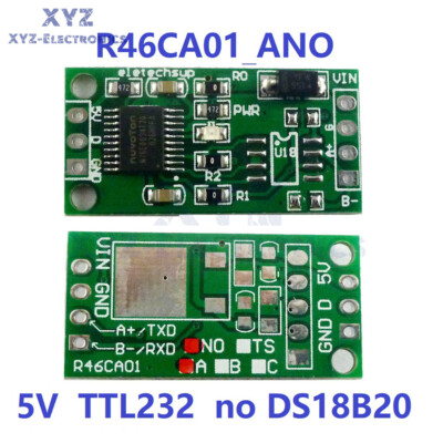 DC5V 12V TTL232 RS485 MODBUS RTU Interface Module PLC DS18B20 Temperature Sensor