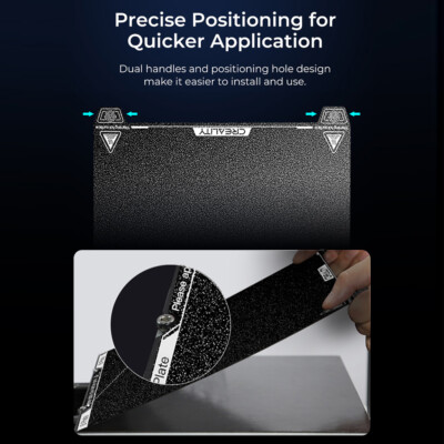 Creality K1 Max PEI Build Plate Kit Flexible Spring Steel Platform 315 * 310mm