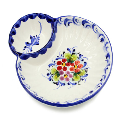 Hand-painted Faireal Portuguese Ceramic Olive Dish