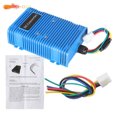 NEW 30 AMP DC Converter 36V-48V to 12V Golf Cart/Forklift Voltage Reducer