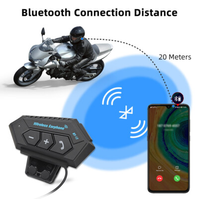 Wireless Headset Bluetooth Headphone Speaker Hands-Free For Motorcycle Helmet