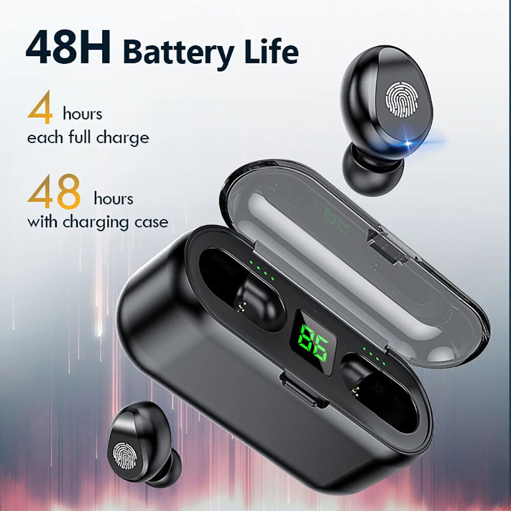 Водонепроницаемые наушники Bluetooth 5.0 Наушники-вкладыши Беспроводная гарнитура с шумоподавлением