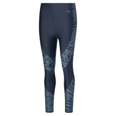 

Puma Eversculpt Print High Waist 78 Training Leggings Womens Blue Athletic Casua, Синий, Puma Eversculpt Print High Waist 78 Training Leggings