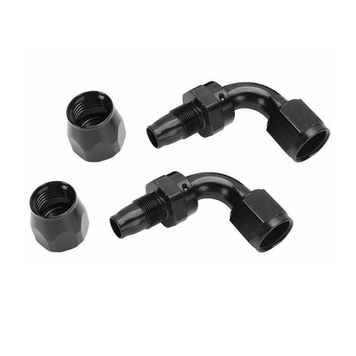 2pcs 4/6/8/10/12 AN 90 Degree Swivel Hose End Fitting Adaptor For CPE Fuel Hose