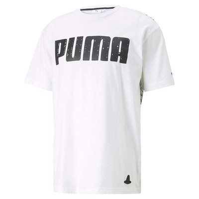 

Мужская белая футболка Puma Vides X Graphic с круглым вырезом и короткими рукавами 53543202, Белый, Puma Vides X Graphic Crew Neck Short Sleeve