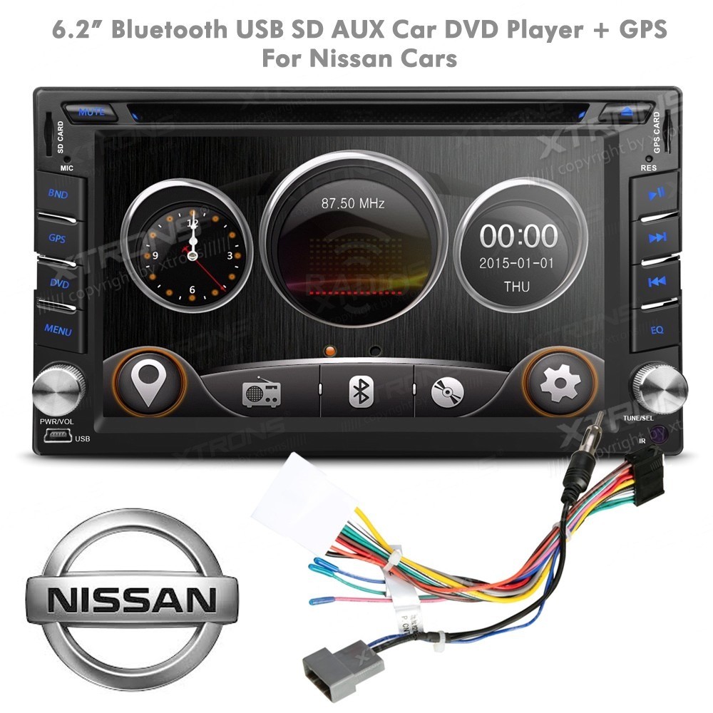 Nissan Qashqai Navara Micra Juke Car Audio Bluetooth Stereo GPS CD