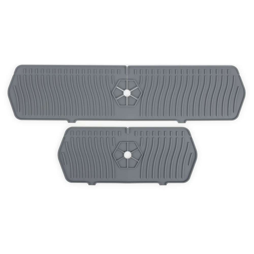 Silicone Kitchen Faucet Sink Splash Guard Drain Pad Water Catcher Tray Slip Mat