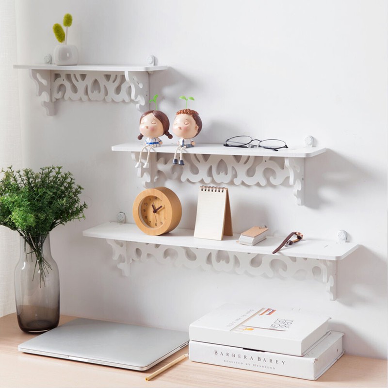 Set Wandregal Hängeregal Bücherregal Wandboard Trend Regal Weiß Regale