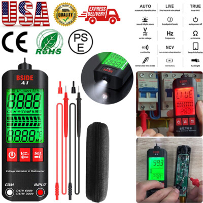 A1 Fully Automatic Intelligent Digital Multimeter Anti-Burn AC Ammeter Voltmeter