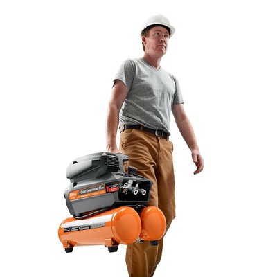 RIDGID Electric Quiet Air Compressor Portable STRONGStart 4.5 Gal 200 PSI 77 DB