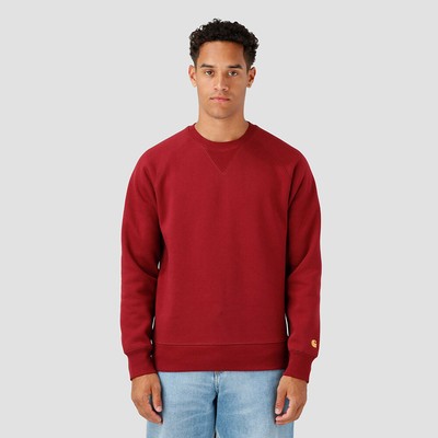 

Carhartt WIP Chase Crewneck Мужчины корвина/золото, Красный