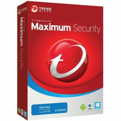 Trend Micro Maximum Security 2026 1 PC / Gerät 1 Jahr | Vollversion / Upgrade