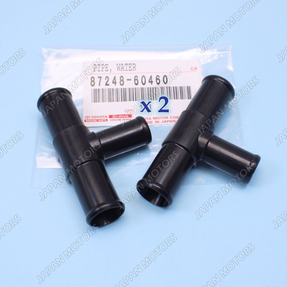 Genuine OEM Toyota Heater Hose Output Pipes FZJ80 Land Cruiser  8724860460 - 2pc