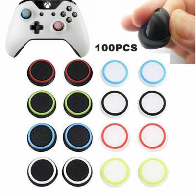 Lot 100  PS3 PS4 4X 360 Analog Controller Thumb Stick Grip Thumbstick Cap Cover