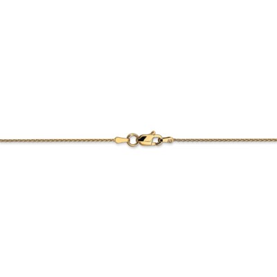 Pre-owned Superdealsforeverything Real 14kt Yellow Gold .8mm Round D/c Wheat Chain; 20 Inch