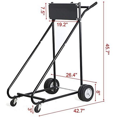 315 LB Heavy Duty Pro Outboard Boat Motor Stand Engine Carrier Cart Dolly (360 