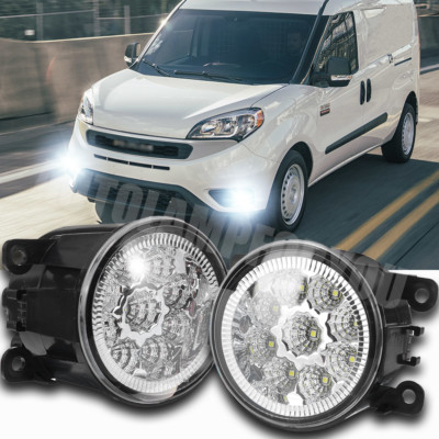 Pair LED Fog Light Lamps For RAM Promaster 1500 2500 3500 CITY 2014-2022