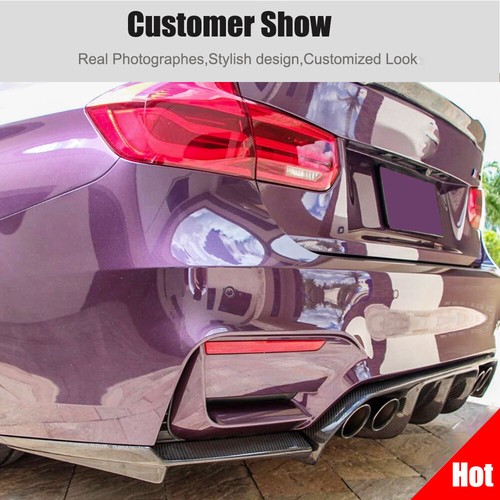 Real Carbon Fiber Rear Bumper Diffuser Lip Refit for BMW F80 M3 F82 F83 M4 15-19