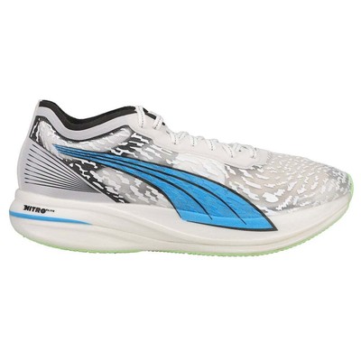

Puma Deviate Nitro Elite Racer Wildwash Running Мужские белые кроссовки Athletic Sh, Белый, Puma Deviate Nitro Elite Racer Wildwash Running