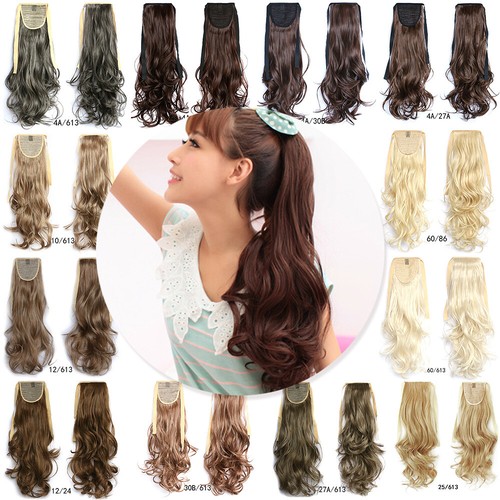 Synthetic Wavy Ponytail Long Curly Pony Tail Tie Rope Hair