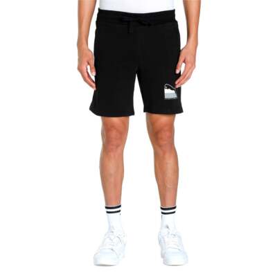 

Puma Athletics Tr 8 Shorts Мужские черные повседневные спортивные штаны 58383001, Черный, Puma Athletics Tr 8" Shorts