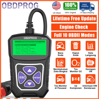 OBDPROGE MT100 Engine OBD2 Scanner Code Reader Car Diagnostic Tool I/M Readiness