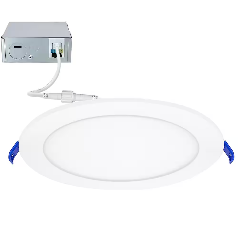 LED Recessed Ceiling Light 8 in Canless Dimmable 18W 1600 Lumens 5CCT Slim Panel
