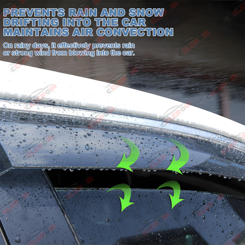 Fits 99-06 Chevy Silverado Sierra Extended Cab Window Visors Rain Sun Guard Vent