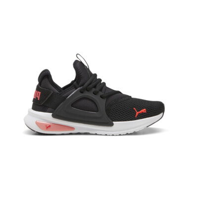 Puma Softride Enzo Evo Молодежные черные кроссовки на шнуровке для мальчиков Повседневная обувь 38705212