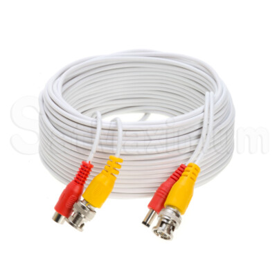 Security Camera Cable BNC Extension Power Cord CCTV Surveillance DVR Wire - lot