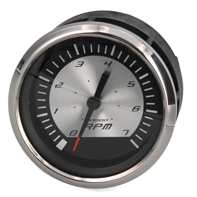 Faria Boat Tachometer Gauge TCC044B | Platinum 3 1/4 Inch Black