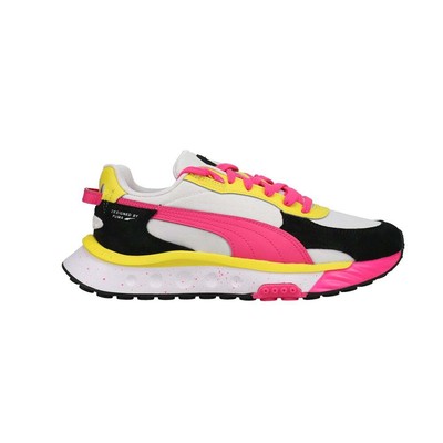 Белые кроссовки Puma Wild Rider Rollin Lace Up для девочек, повседневная обувь 384442-