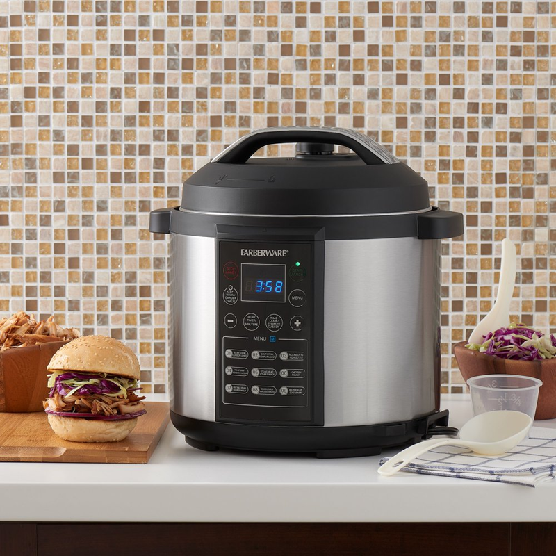 Digital Pressure Cooker Programmable, Easy and Fast cooking 6 Quart NEW