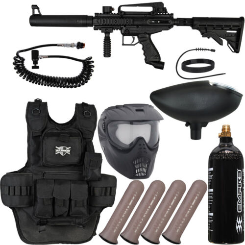 NEW Tippmann Cronus Tactical Heavy Gunner Paintball Gun Package Kit - Black