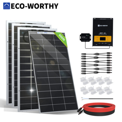 ECO-WORTHY 800W Solar Panel Kit With 60A MPPT Controller & 200AH Lithium Battery