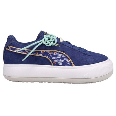 

Женские синие кроссовки Puma Suede Mayu Kimono Повседневная обувь 383424-01, Синий, Puma Suede Mayu Kimono
