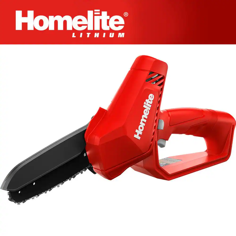 Homelite Pruning Chainsaw Cordless 6 Inch Mini Chainsaw 12V Battery Lightweight