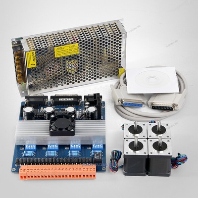 4 Axis TB6600 Controller 0-10A HB Nema14 Stepper Motor 12V PSU For CNC Kit