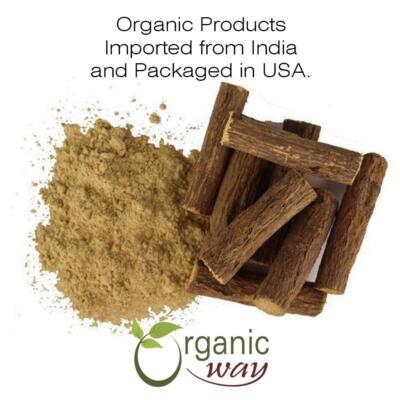 Organic Way Licorice Root Powder - Organic, Kosher & USDA Certified