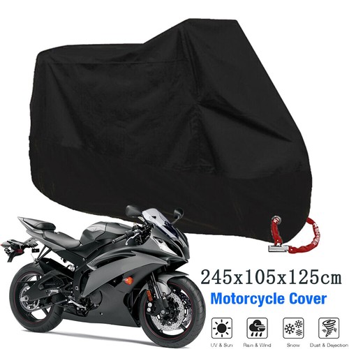 XL For Yamaha R1 R3 R6 YZFR7 Motorcycle Cover Rain Dust Sun Snow Water-Resistant