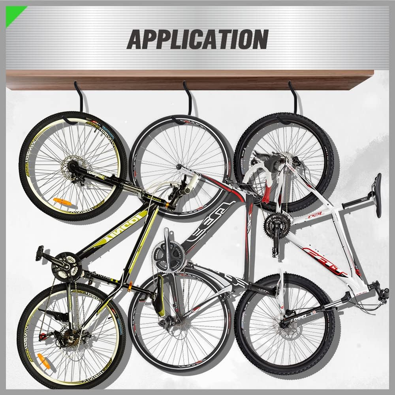 SWANLAKE 6 Pack Heavy Duty Bike Hook, 6 Inches, Capacity 100 LBS, Bike Hooks for